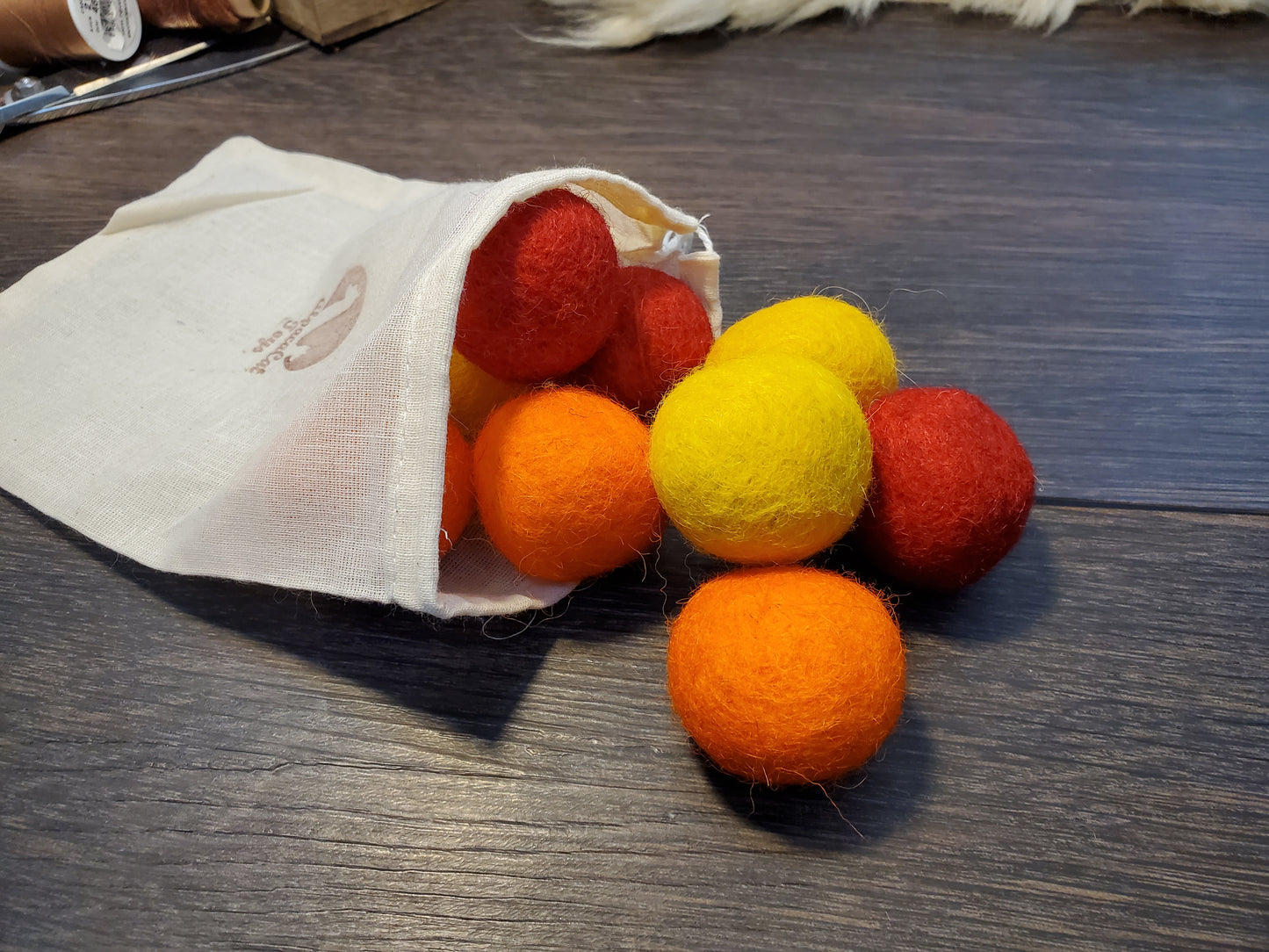 Felted Wool Cat Toys: Handmade Catnip Balls, 9-Piece Set