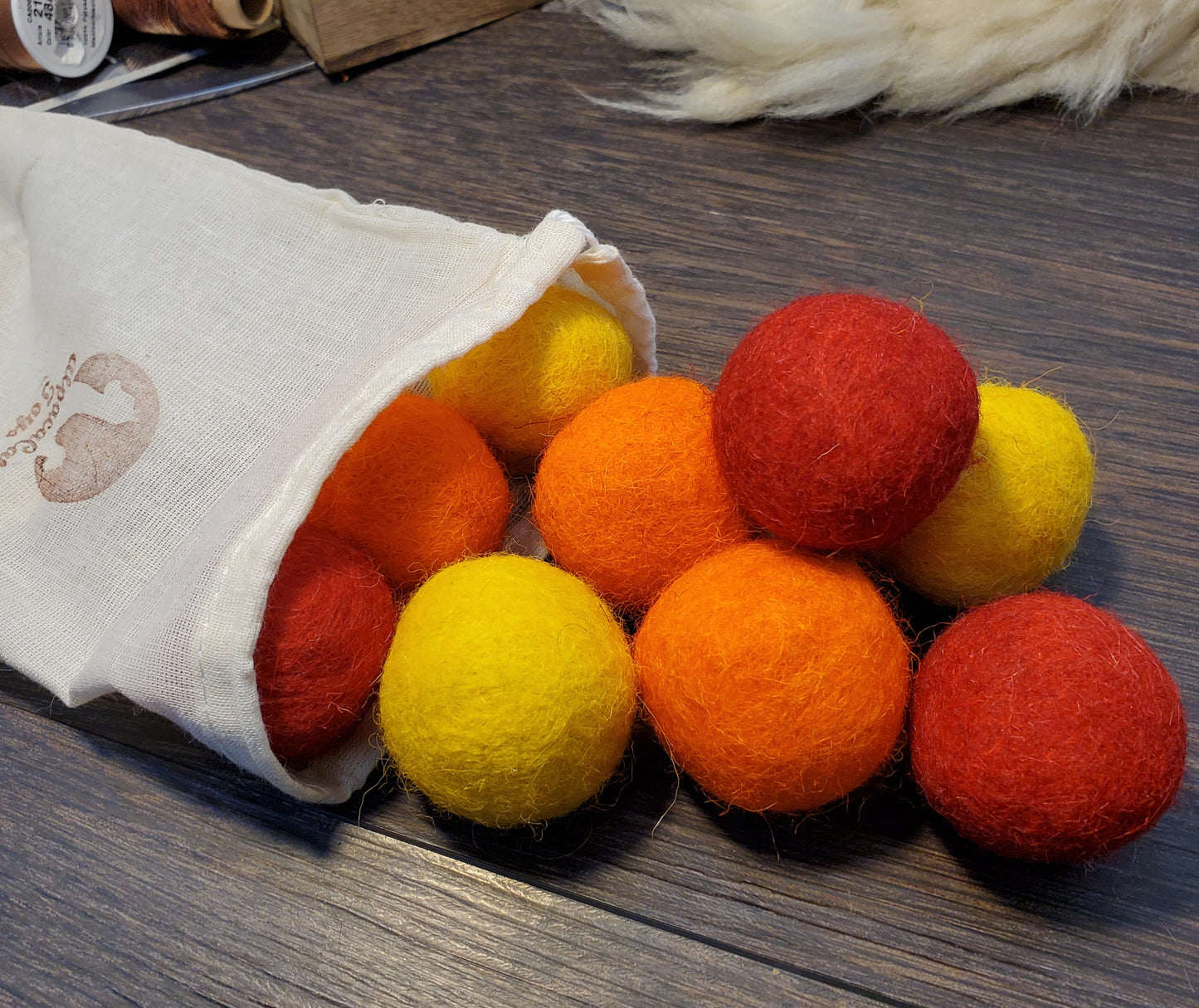 Felted Wool Cat Toys: Handmade Catnip Balls, 9-Piece Set