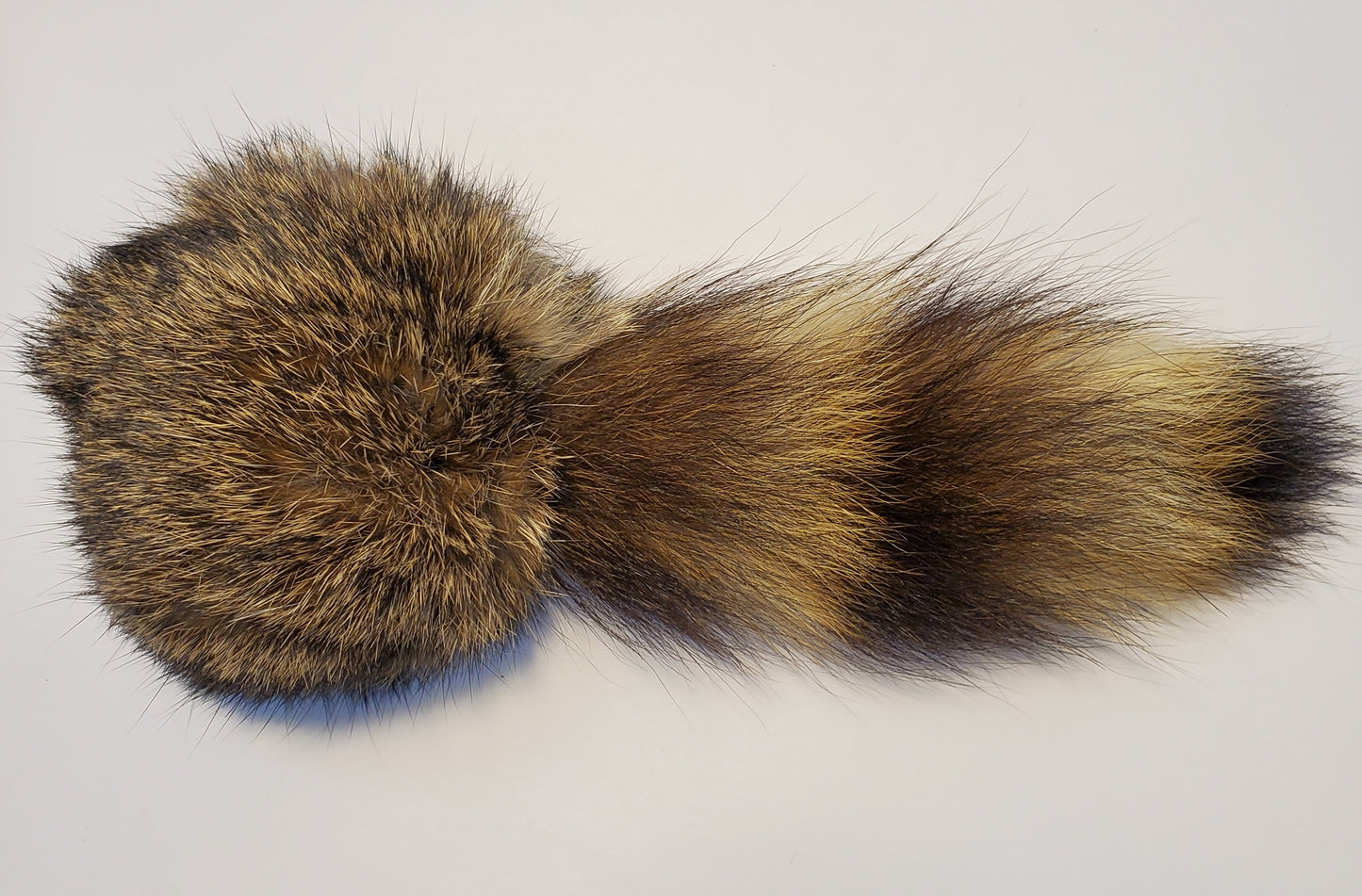 Rabbit Fur & Raccoon Tail Cat Toy, Handmade, All Natural, Catnip Infused